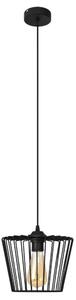 Helam Luster na lanku TORRI 1xE27/15W/230V pr. 23 cm čierna HE1572 + záruka 3 roky zadarmo