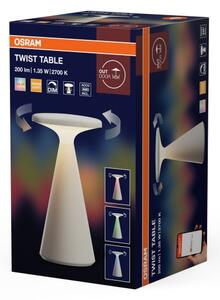 Osram - LED RGB s možnosťou stmievania, nabíjateľná vonkajšia stolová lampa TWIST LED/1,35W/3,7V 1800 mAh IP44
