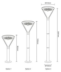 Globo 36910 - LED solárna lampa LATERNA LED/18W/3,7V 8000 mAh IP54