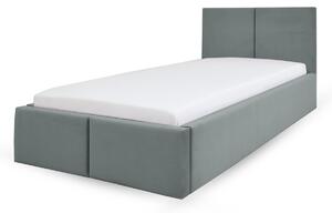 Čalúnená posteľ s úložným priestorom Izabela 90x200 - sivá