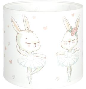 Brilagi - Univerzálne tienidlo BOBO E27 pr. 15 cm, biela/s motívom zajačikov