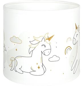 Brilagi - Univerzálne tienidlo BOBO E27 pr. 15 cm biela/jednorožce