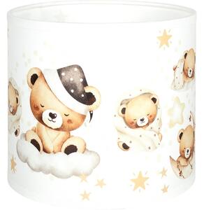 Brilagi - Univerzálne tienidlo BOBO E27 pr. 15 cm biela/medvedíky