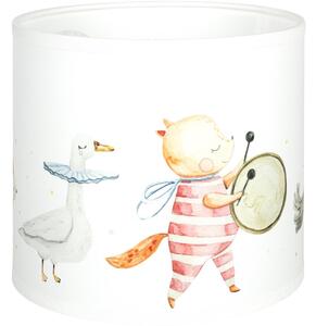 Brilagi - Univerzálne tienidlo BOBO E27, priemer 15 cm, biela/zvieratká