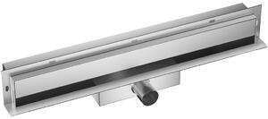 CERANO - Lineárny odtokový žľab k stene, so sifónom - chróm - 60 cm