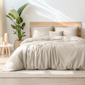 Goldea bavlnené posteľné obliečky - latte 140 x 220 a 70 x 90 cm