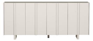 Krémovobiela nízka modulárna komoda z borovicového dreva 200x85 cm Basu – WOOOD