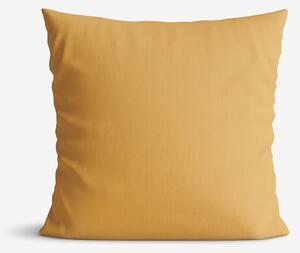 Goldea bavlnená obliečka na vankúš - horčicová 45 x 45 cm