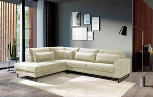 ROHOVÁ SEDAČKA, textil, kompozitné drevo, béžová Livetastic - Sedačky, Online Only