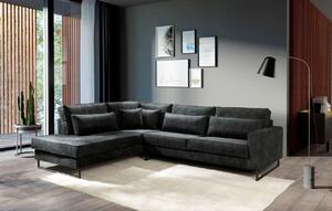 ROHOVÁ SEDAČKA, kompozitné drevo, textil, grafitová Livetastic - Sedačky, Online Only