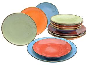 KOMBINOVANÝ SERVIS, 12-dielne, kamenina Creatable - Online Only bytové doplnky, Online Only