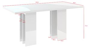 Jedálenský stôl Marabo (lesk biely) (pre 6 osôb). Vlastná spoľahlivá doprava až k Vám domov. 1055191
