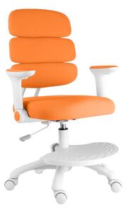 Detská rastúca stolička Neoseat KIDDY THREE — látka, prateľný poťah, oranžová