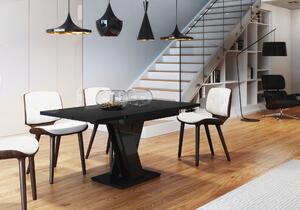 Jedálenský stôl Mabea (lesk čierny) (pre 4 až 6 osôb). Vlastná spoľahlivá doprava až k Vám domov. 1055210