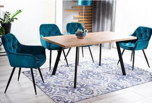 Jedálenská stolička CHERRY MATT VELVET Farba: Modrá / velvet 79