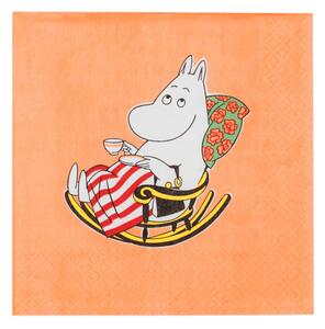 Arabia Servítky Moominmamma 33x33cm, 20ks / oranžové
