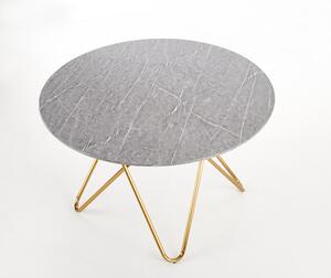 Dizajnový jedálenský stôl Hema1856, sivý mramor