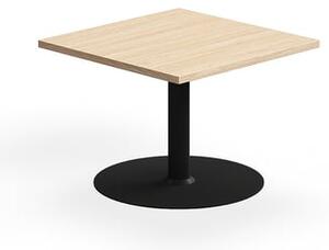 Konferenčný stolík VERTICUS, 700x700x500 mm, dub/čierna