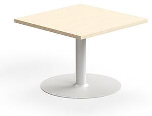 Konferenčný stolík VERTICUS, 700x700x500 mm, breza/biela