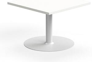 Konferenčný stolík VERTICUS, 700x700x500 mm, biela