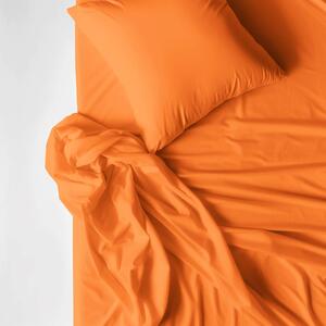 Goldea bavlnené posteľné obliečky - oranžové 140 x 200 a 70 x 90 cm