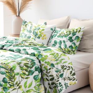 Goldea bavlnené posteľné obliečky - eukalyptus 140 x 220 a 70 x 90 cm