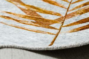 Dywany Łuszczów Kusový koberec Miro 51518.806 Leaves grey/gold - 80x150 cm