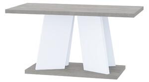 Konferenčný stolík Mulnu (svetlosivá + biela). Vlastná spoľahlivá doprava až k Vám domov. 1055221