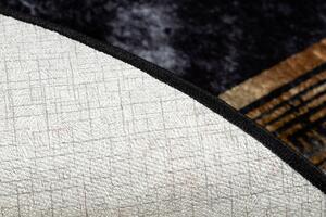 Dywany Łuszczów Kusový koberec Miro 51278.809 Marble black/gold - 80x150 cm