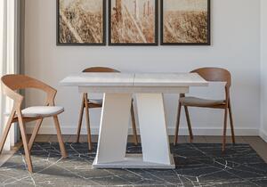 Jedálenský stôl Mulnu (svetlosivá + biela) (pre 4 až 6 osôb). Vlastná spoľahlivá doprava až k Vám domov. 1055226