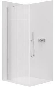 CERANO - Sprchová zástena Walk-in Onyx YL/P - 8 mm - chróm, ryhované sklo - 50x200 cm