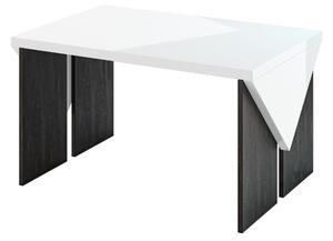 Konferenčný stolík Tarni (lesk biely + tmavosivá). Vlastná spoľahlivá doprava až k Vám domov. 1055247