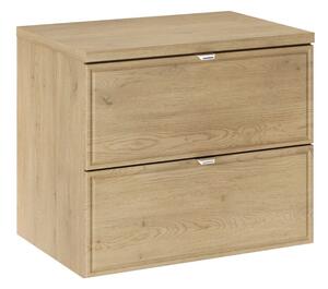 Comad Závesná skrinka pod umývadlo Terra s doskou 60 cm dub cremona