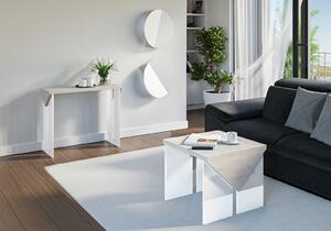 Konferenčný stolík Tarni (svetlosivá + lesk biely). Vlastná spoľahlivá doprava až k Vám domov. 1055250
