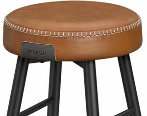 VASAGLE Barová stolička - hnedá - 51,6x76,2x51,6 cm - set 2 ks