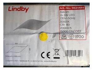 Lindby Lindby - LED Nástenné svietidlo SALKA 2xLED/2W/230V LW1271 + záruka 3 roky zadarmo