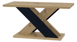 Konferenčný stolík Xalin (artisan + čierna). Vlastná spoľahlivá doprava až k Vám domov. 1055275