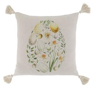 Béžová ľanová obliečka na vankúš Aix - 50*50 cm - Chic Antique