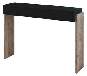 Konzolový stolík Zantra (čierna + dub colonial grange). Vlastná spoľahlivá doprava až k Vám domov. 1055287
