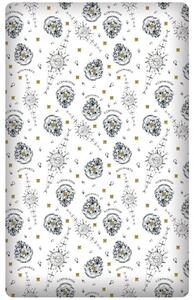 Bavlnené prestieradlo na jednolôžko Harry Potter - 100% bavlna - na matrac 90 x 200 cm x max. 25 cm