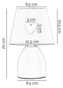 ONLI - Detská lampička TITTA 1xE14/6W/230V 20 cm ružová