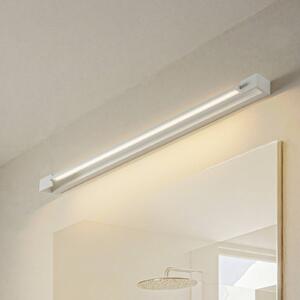 Arcchio LED nástenné svetlo Jora, 90 cm, biele, otočné, IP44, Biela / opálová, Kúpeľňa, Hliník, Moderný, Nástenné svietidlo
