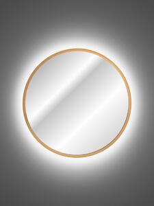 CMD Via Domo - LED zrkadlo Hestia - zlatá - 80x80 cm