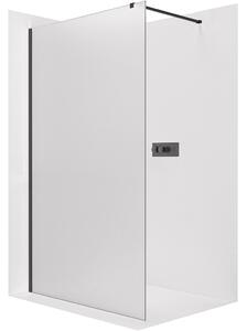 CERANO - Sprchová zástena Walk-in Onyx Cube Ľ/P - 8 mm - hranatá vzpera - chróm, mliečne sklo - 30x200 cm