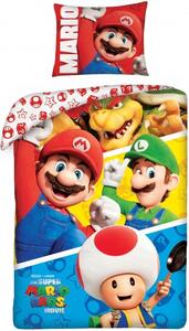 Bavlnené posteľné obliečky The Super Mario Bros Movie - 100% bavlna - 70 x 90 cm + 140 x 200 cm