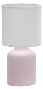 CLX Moderná stolná lampa IMOLA, 1xE14, 40W, ružová