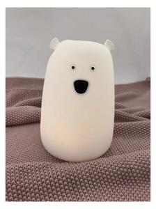LED RGB Detská dotyková lampička BEAR LED/0,8W/5V biela + USB
