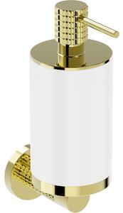 Mexen Triv, nástenný dávkovač mydla, biela/zlatá, 250ml, 70A33058-50W