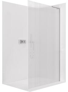 CERANO - Sprchová zástena Walk-in Onyx L-pravá vzpera - 8 mm - chróm, ryhované sklo - 50x200 cm