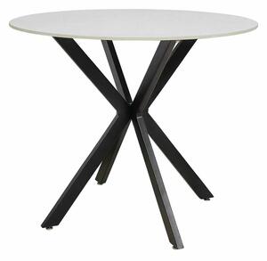 Jedálenský stôl Talia 90 cm, mramor / čierna